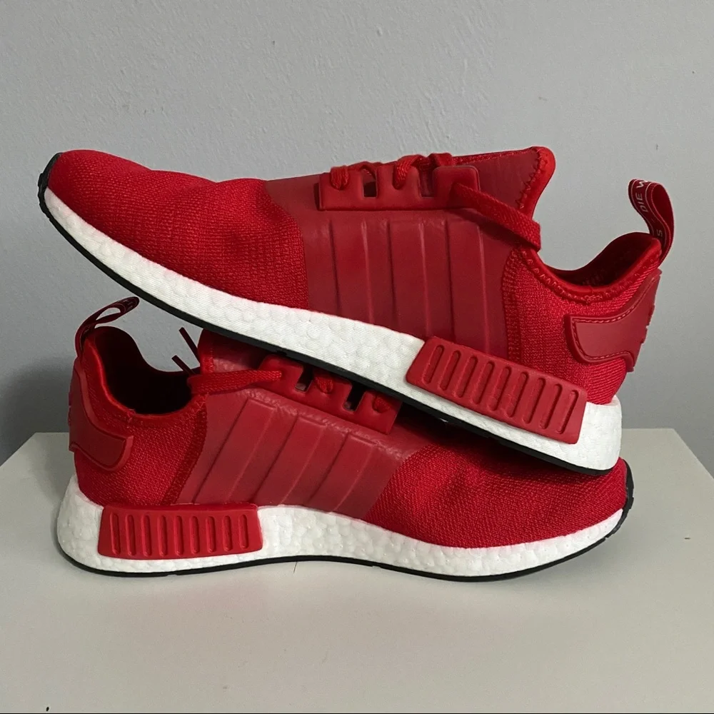 Adidas NMD_R1 “Scarlet” Sneakers Scarlet Cloud White Core Black - Picture 6 of 10